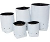 GROW BAG, WHITE/BLACK 3 GAL, 20 PACKS OF 25 (500) - 2