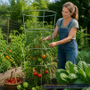 54" GALVANIZED WIRE TOMATO CAGE - 2