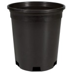 GROWER'S AUTHORITY 3 GALLON SIDE DRAIN RIBBED NURSERY POT, BLACK