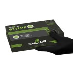 SHOWA NITRILE GLOVES BIODEGRADABLE POWDER FREE LARGE (100)