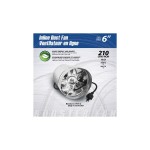 VORTEX FAN INLINE AXIAL TUBE 6'' 210 CFM