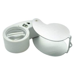 grower's edge illuminated magnifier loupe 40x