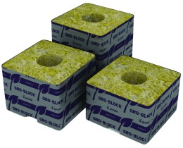 grodan gro-blocks delta 4x4x2.5'' unwrapped (216)