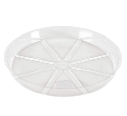 saucer 17" clear plastic (ea)