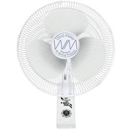 windmaker 16" wall-mount oscillating 3-speed fan 120v 60w