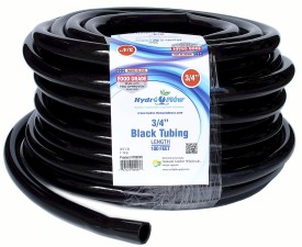 HYDRO FLOW VINYL TUBING BLACK 3/4 IN ID - 1 IN OD 100 FT ROLL