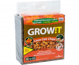 GROW!T ORGANIC COCO COIR CHIPS BLOCK 2 CU.FT