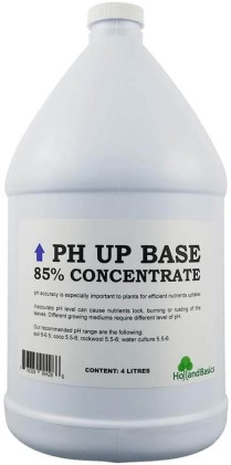 HollandBasics pH Up 4 Litres - 85% Concentrate