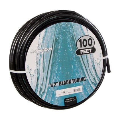 ACTIVE AQUA - 1/2" ID BLACK TUBING 100'