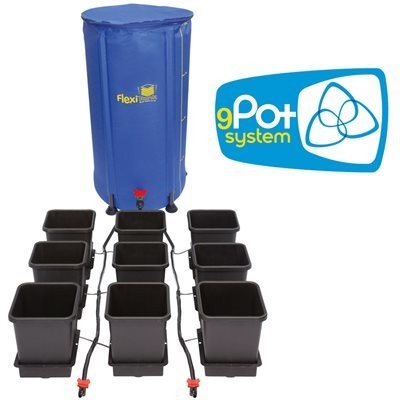 AutoPot 9 Pots System Complete Hydroponic Watering Kit With Flexitank 100L