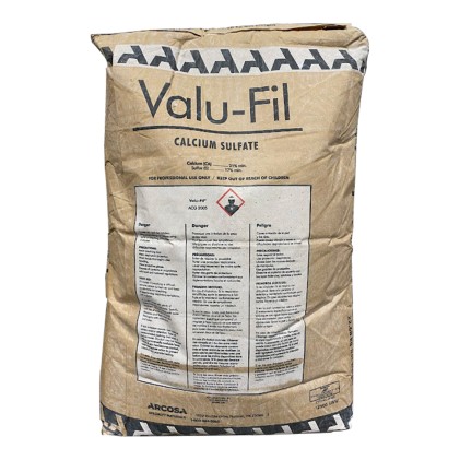 BAGGED NATURAL GYPSUM (CALCIUM SULPHATE) 22.68 KG