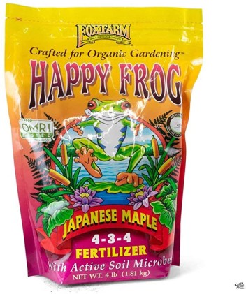 FOX FARM HAPPY FROG JAPANESE MAPLE DRY FERTILIZER, 4 LB BAG