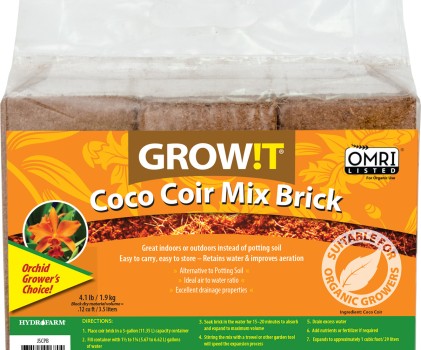 GROW!T COCO COIR MIX BRICK 650 G (PACK OF 3)