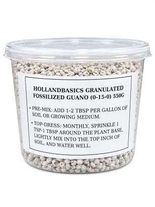 HOLLANDBASICS Granulated Fossilized Guano 0-15-0 550G