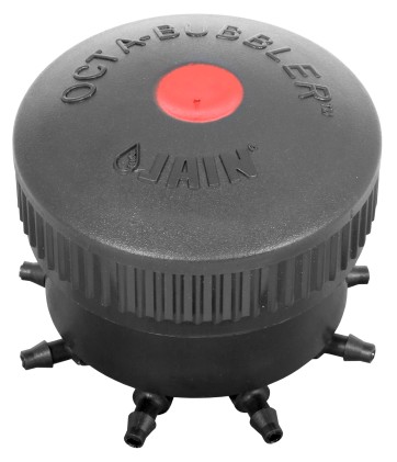 JAIN IRRIGATION OCTA-BUBBLER 10 GPH PER OUTLET - RED HIGH FLOW BUBBLER (10/BAG)