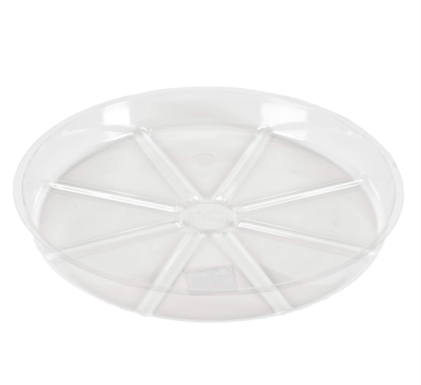 SAUCER 17" CLEAR PLASTIC (EA)