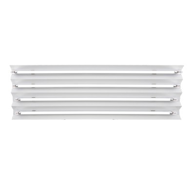 SunBlaster T5 White Reflector 4' w/4 x 6400K *COMPLETE KIT*