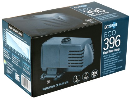 ECOPLUS ECO 396 FIXED FLOW SUBMERSIBLE/INLINE PUMP 396 GPH