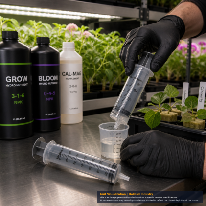 60cc sterile syringe with clear graduated barrel and black plunger