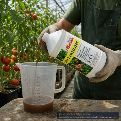 Alaska Fish Fertilizer 5-1-1 natural organic-based liquid plant food in 1 litre white bottle