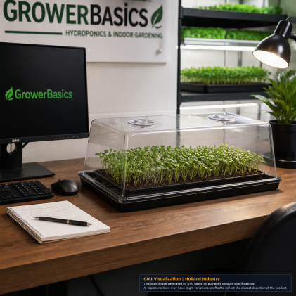 GrowerBasics Propagation Dome for 10x20 trays, 7-inch high