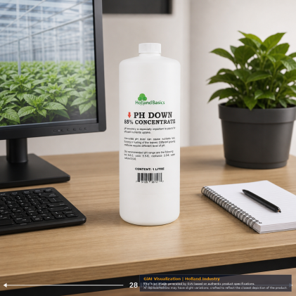 Using HOLLANDBASICS pH Down in hydroponic gardening setup