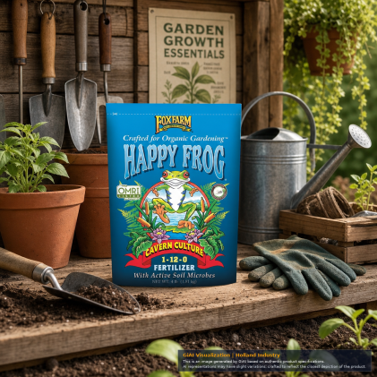 Happy Frog Cavern Culture Fertilizer 4 lb Bag used in vegetable garden
