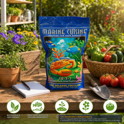 Marine Cuisine Fertilizer 4 Lb by FoxFarm - nutrient-rich seafood-based blend