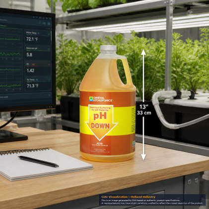 General Hydroponics pH Down Liquid 4 Litres bottle