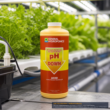 GH pH Down Liquid 1 Litre bottle front view